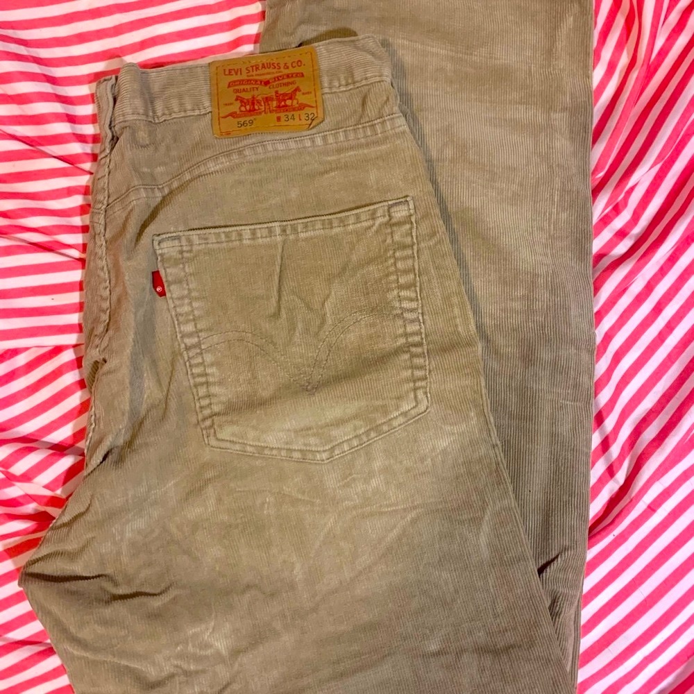 Levi’s Mens 569 Levi’s Strauss Co Loose Straight Corduroys